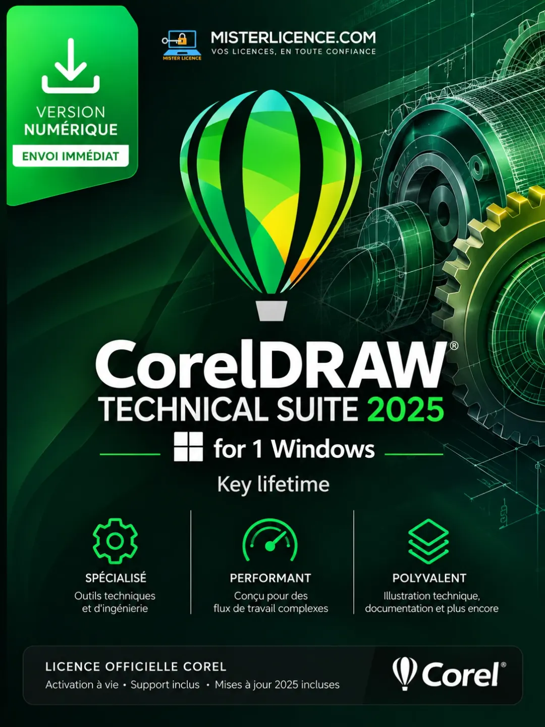 CorelDRAW Technical Suite 2025 for 1 Windows - à vie