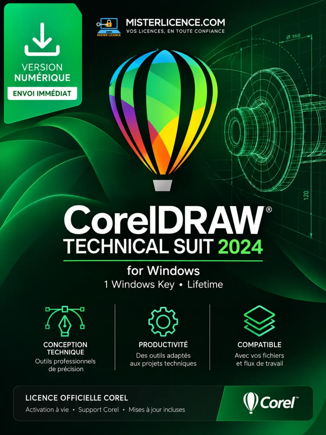 CorelDRAW Technical Suite 2024 for 1 Windows - à vie