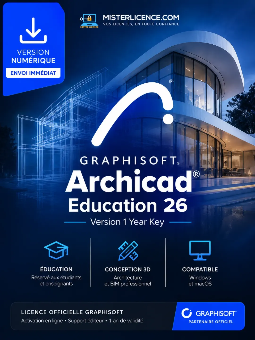 Archicad Education 26 - 1 an
