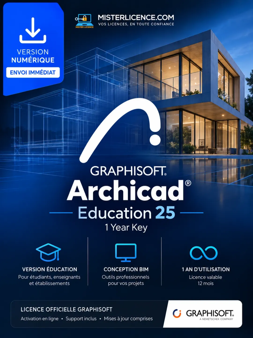 Archicad Education 25 - 1 an