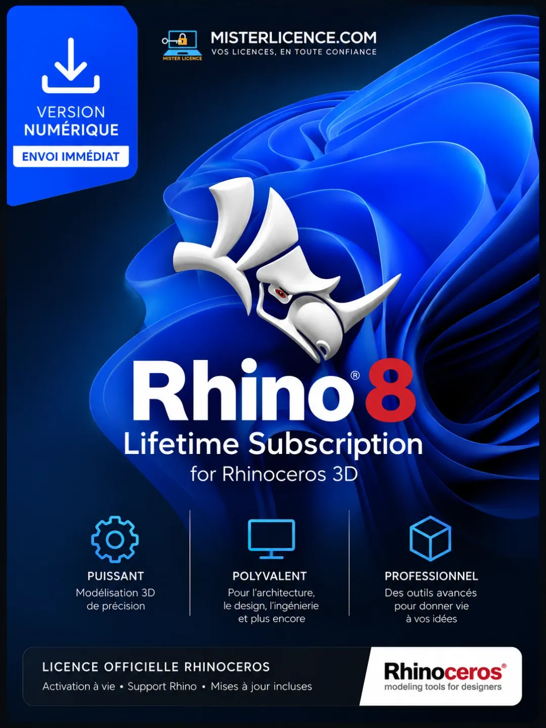 Rhino 8 - 1 an - Image principale du produit