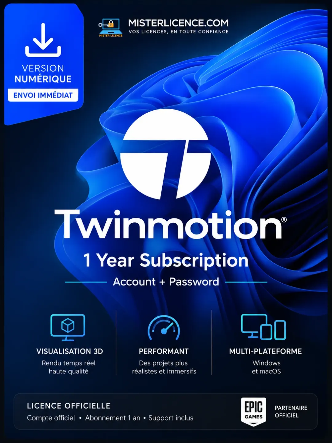 Twinmotion - Compte - 1 an - Image principale du produit