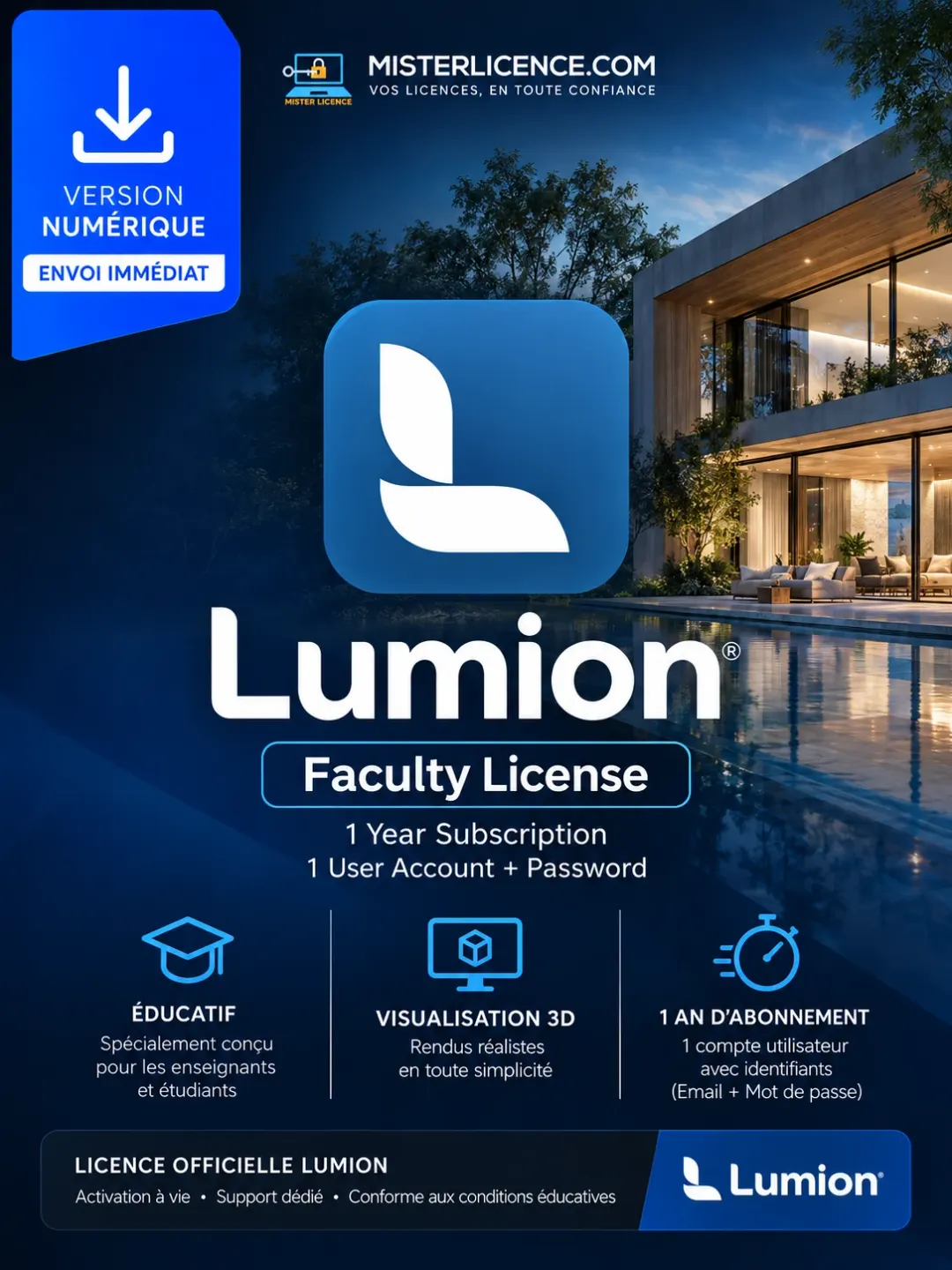 Lumion Faculty License - Compte - 1 an - Image principale du produit