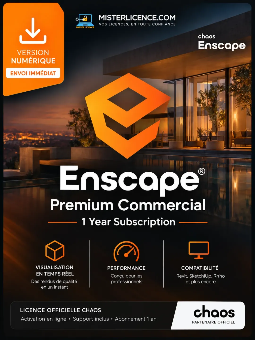 Enscape Fixed Edu - 1 an - Image principale du produit