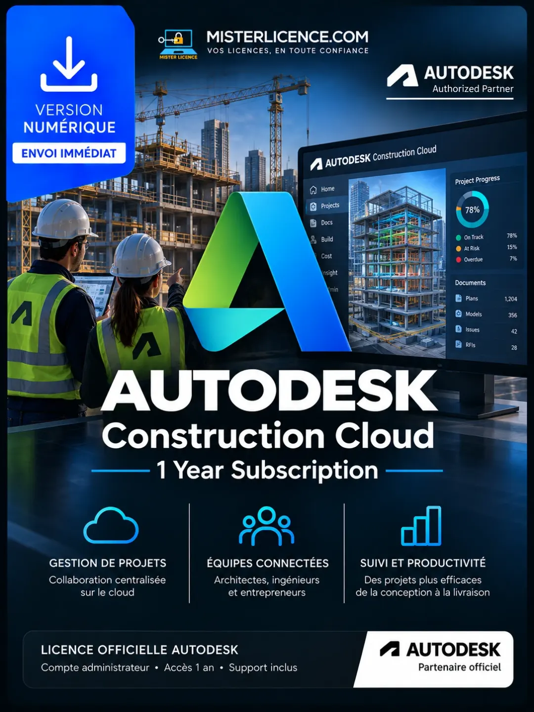 Autodesk Construction Cloud - 1 an