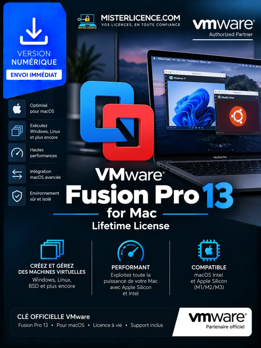 VMware Fusion Pro 13 - Mac - à vie