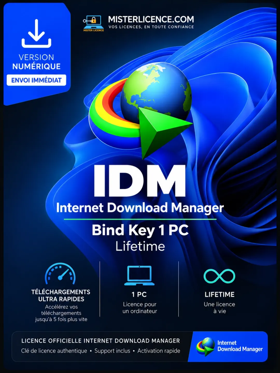 IDM Internet Download Manager - Bind - à vie - Image principale du produit