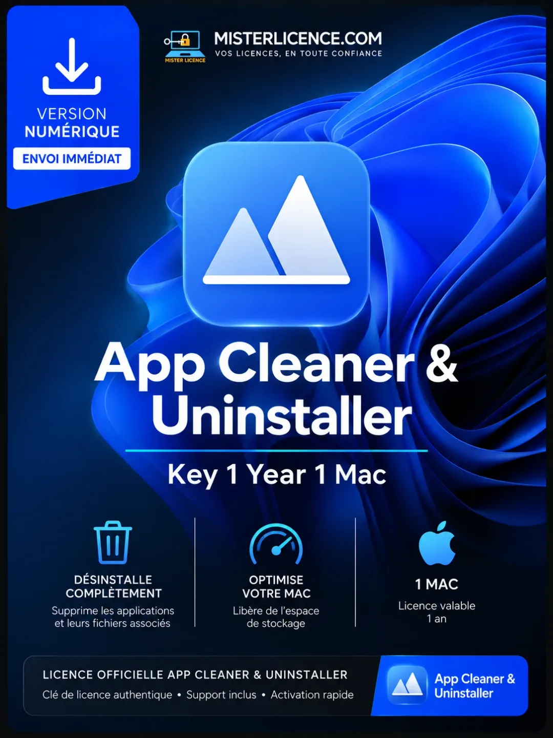 App Cleaner & Uninstaller - Mac - 1 an - Image principale du produit