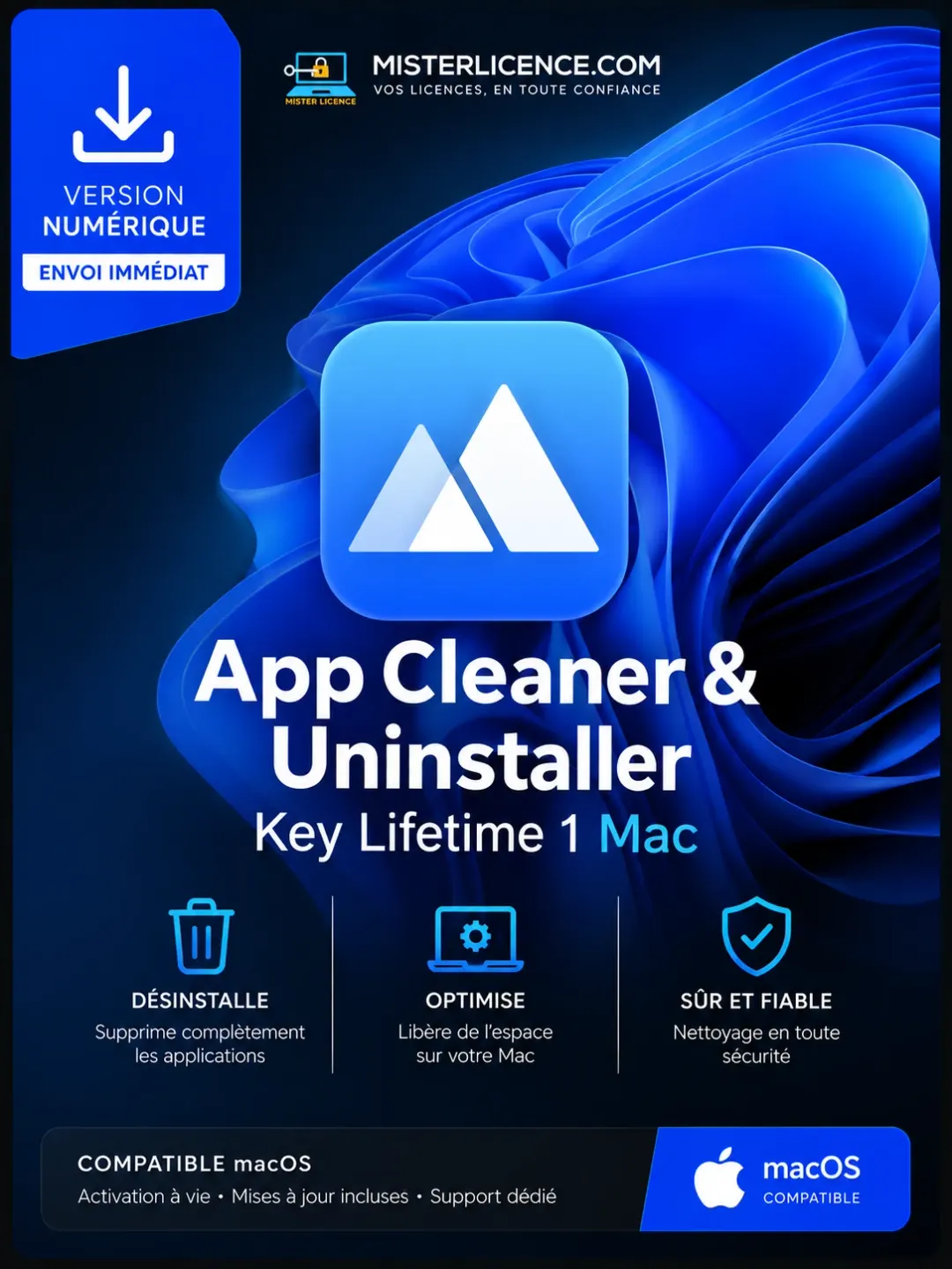 App Cleaner & Uninstaller - Mac - à vie - Image principale du produit