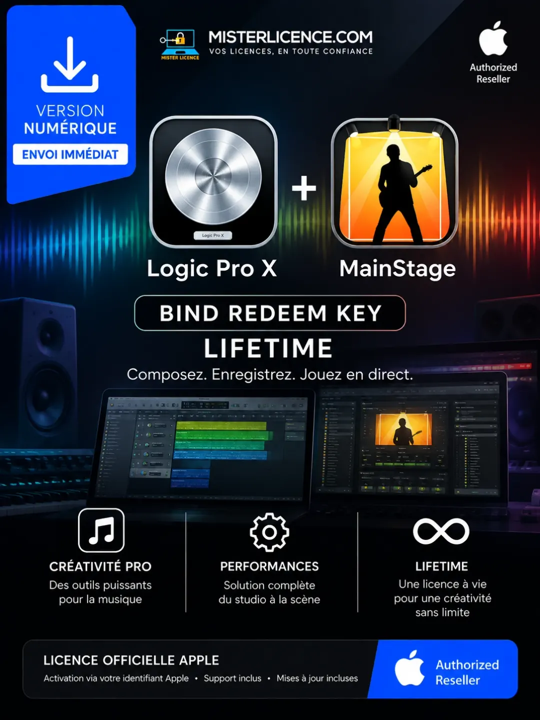 Logic Pro X Bind Redeem - Bind - à vie - Image principale du produit