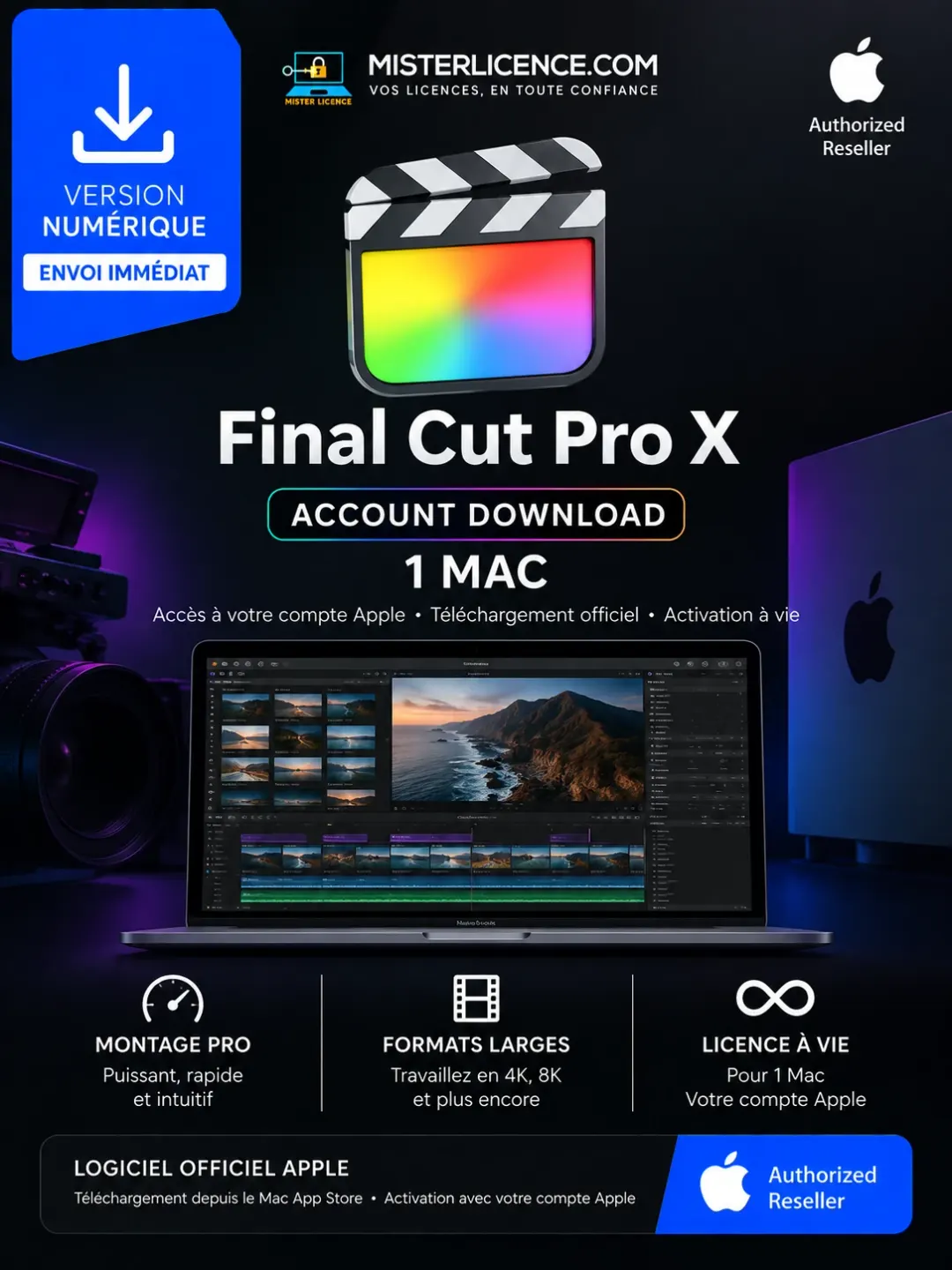 Final Cut Pro X Account Download - Mac - Image principale du produit