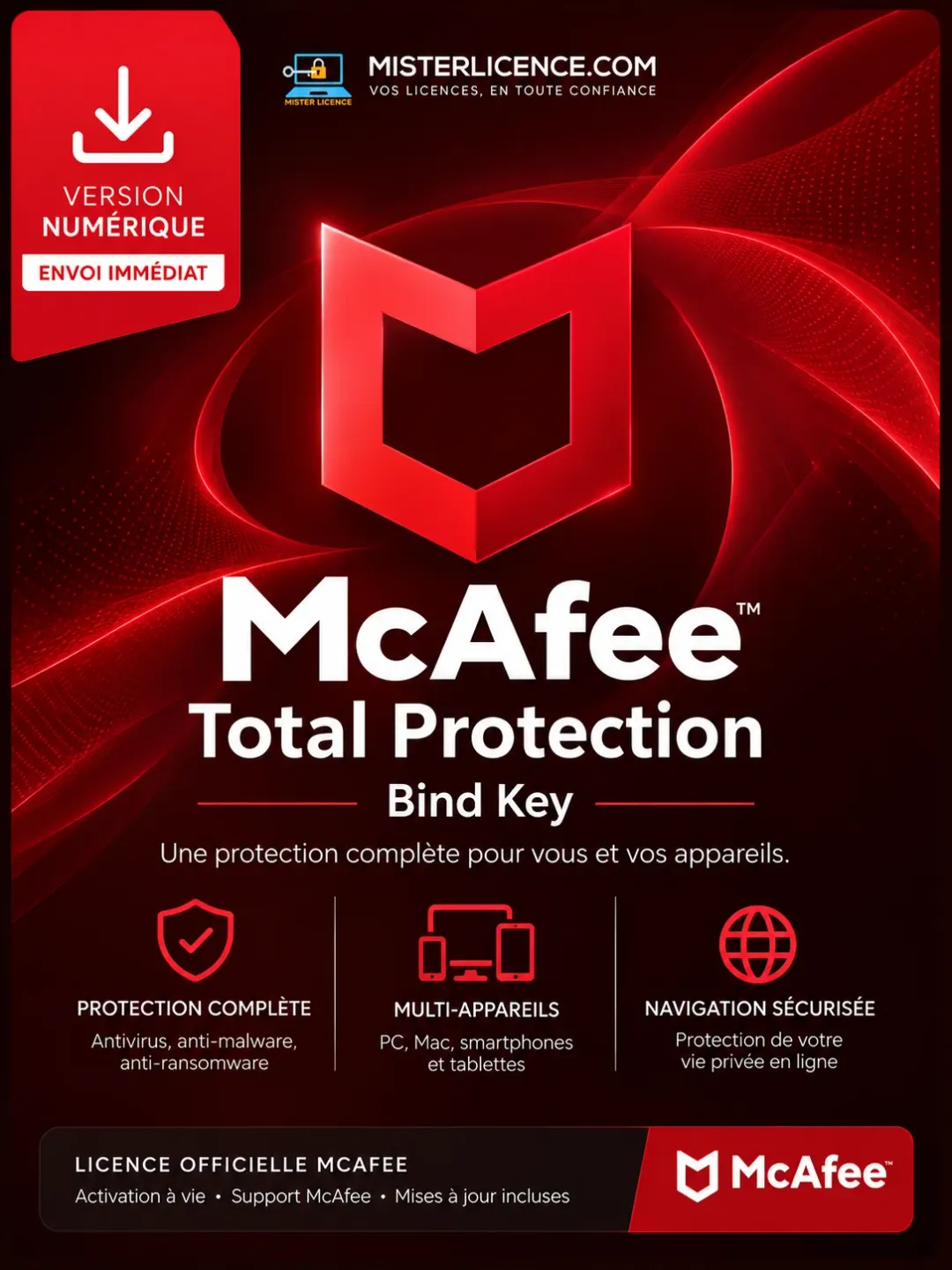 McAfee Total Protection - Bind - 1 an