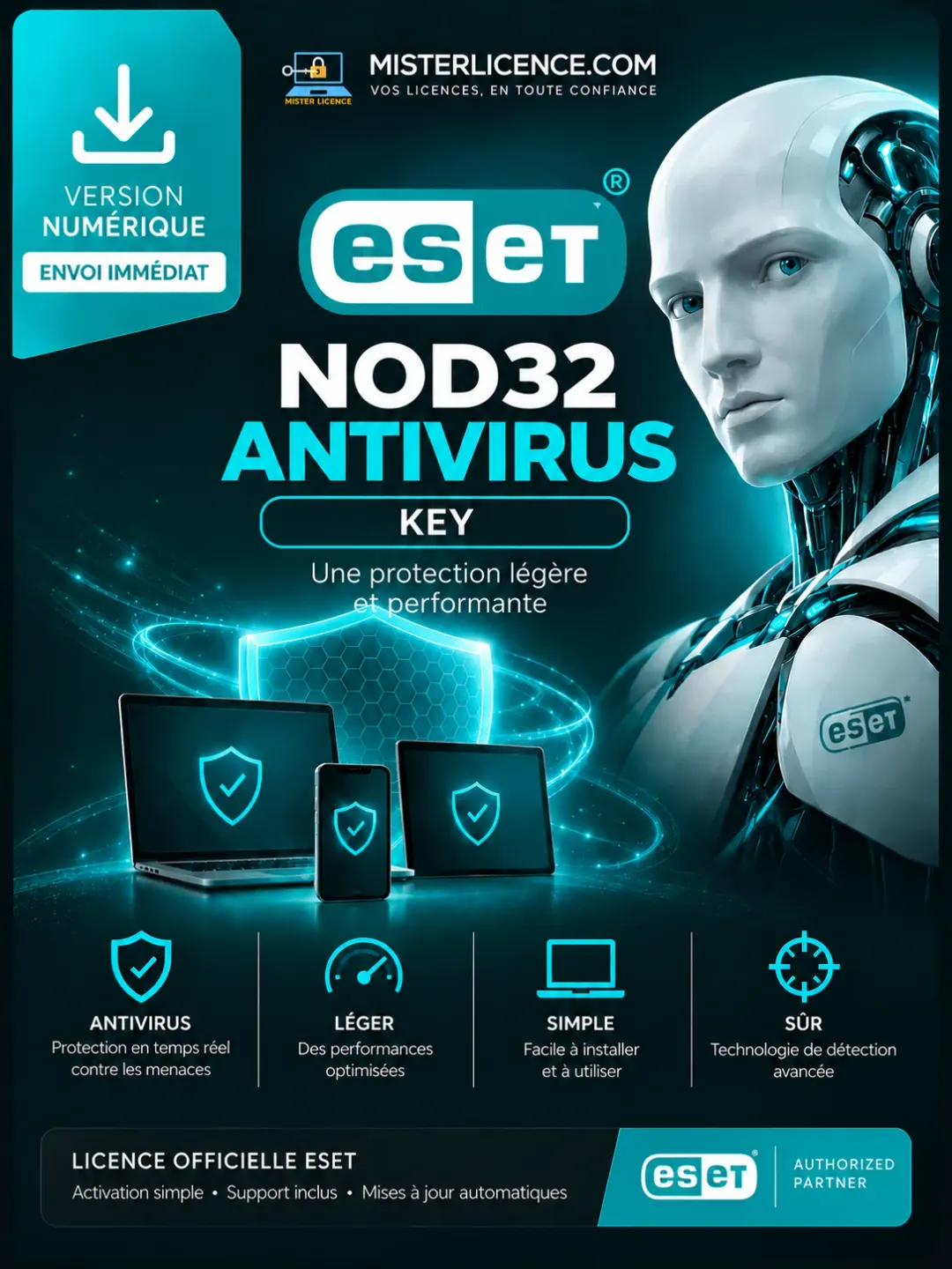 ESET NOD32 Anti-Virus - 1 an