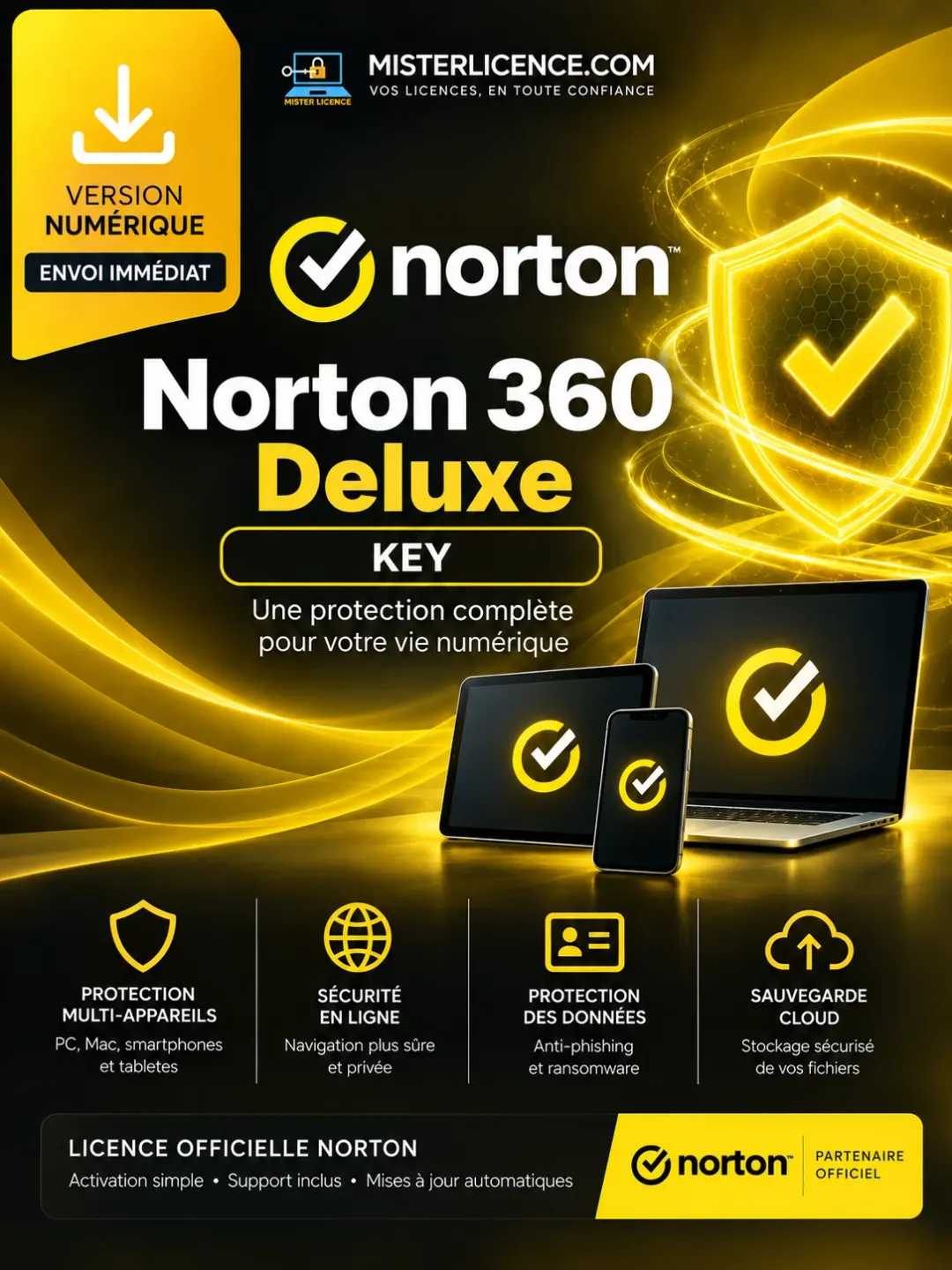 Norton 360 Deluxe - 1 an