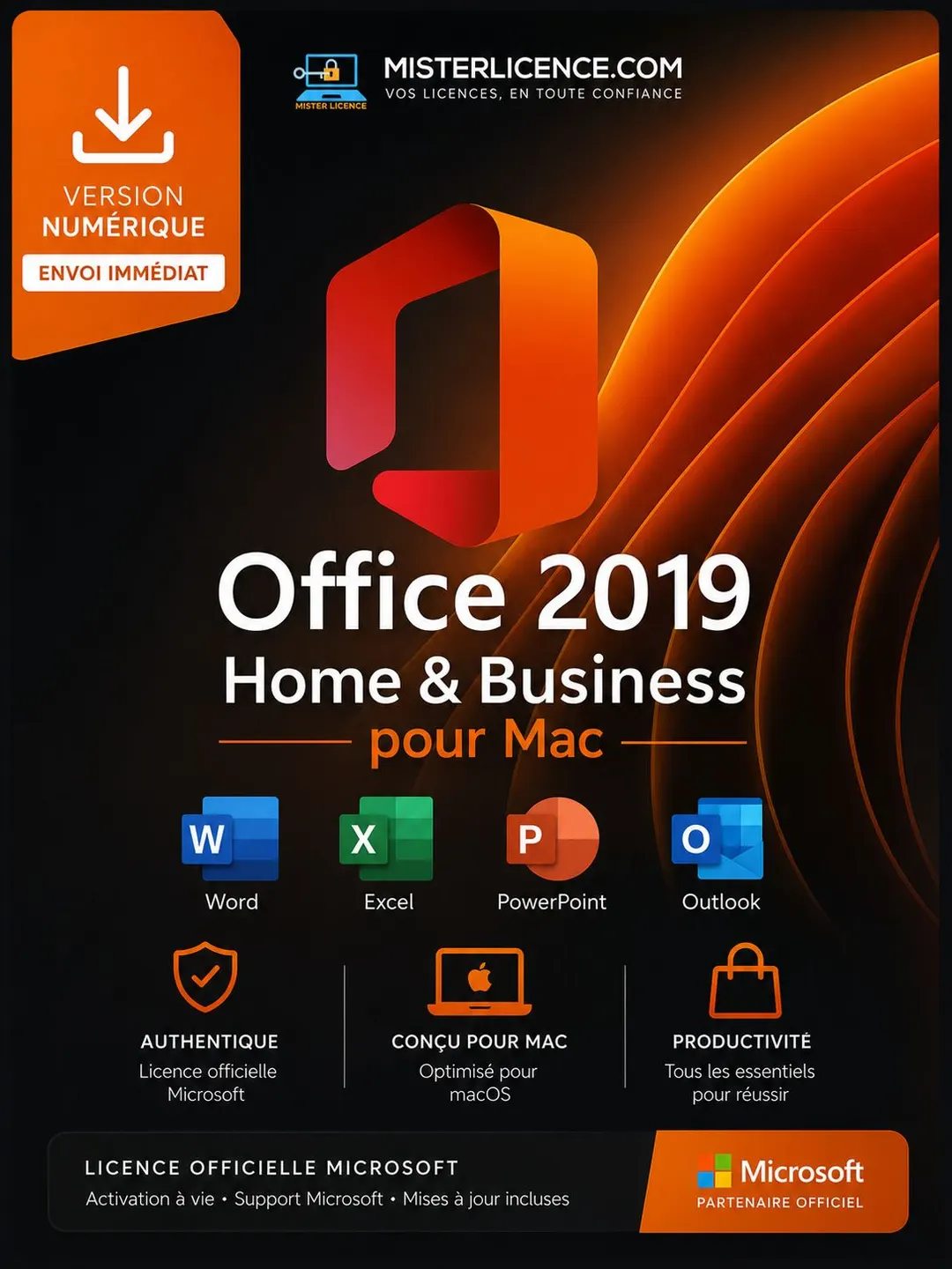 Office 2019 Home & Business - Bind – Mac - Image principale du produit