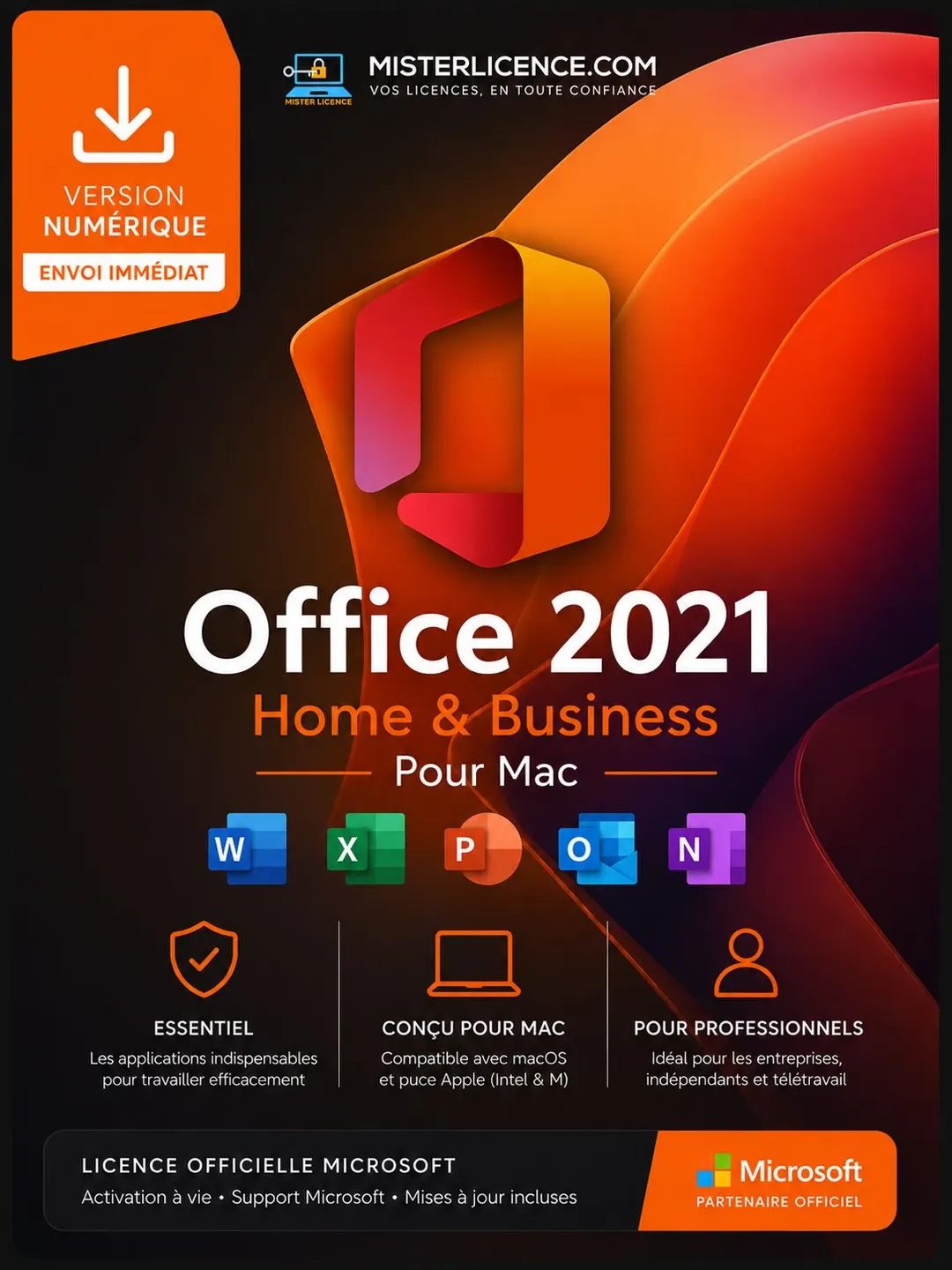 Office 2021 Home & Business - Bind – Mac - Image principale du produit
