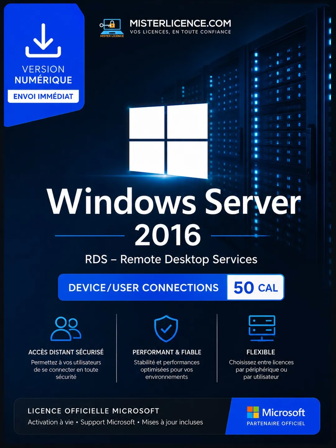 Windows Server 2016 RDS Devices/Users 50 CAL