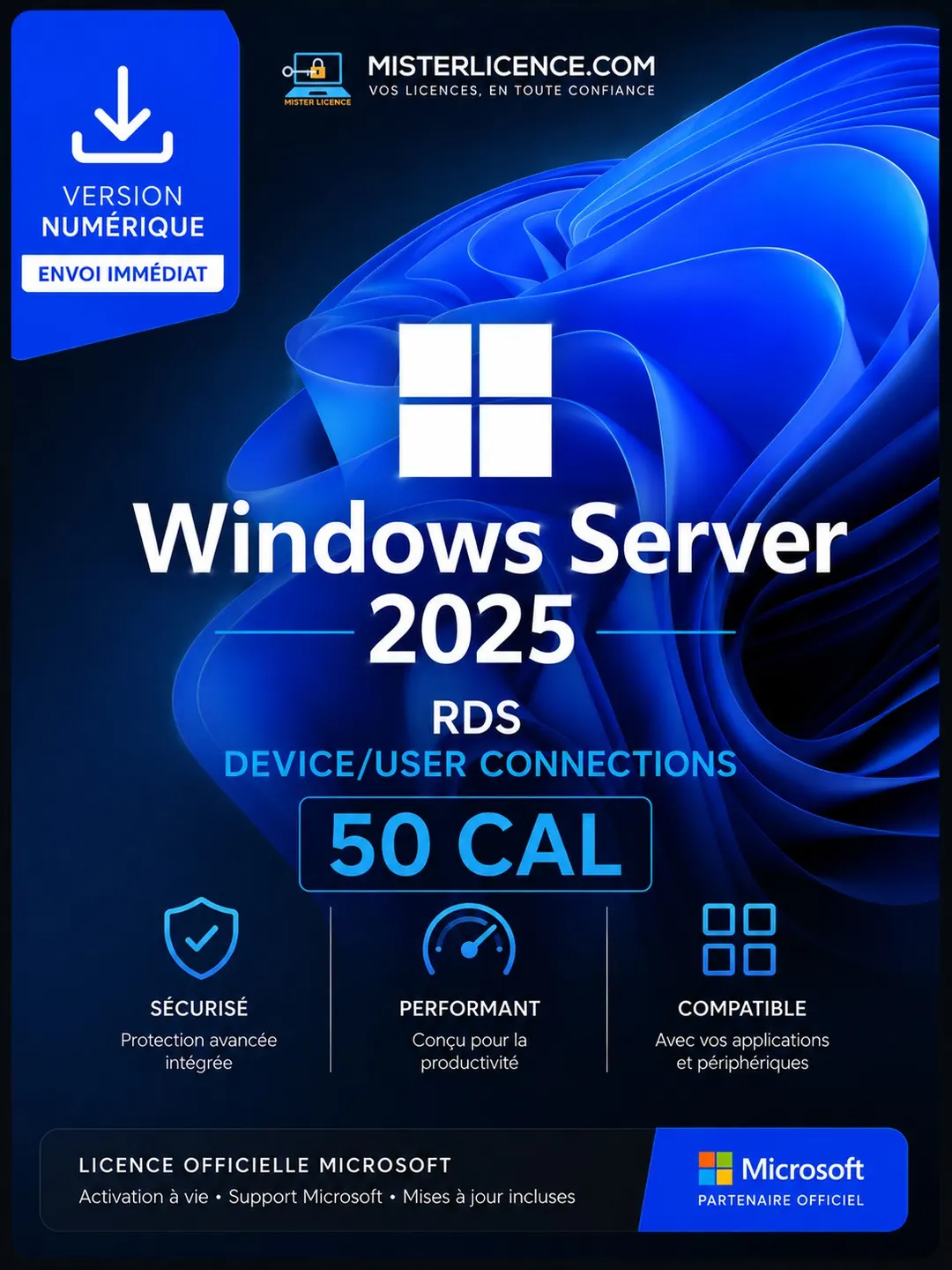Windows Server 2025 RDS Devices/Users 50 CAL